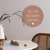 Thuis is het plekje waar de liefde woont - Quotes - Spreuken Wandcirkel behangsticker klein -sfeer3