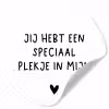 Een speciaal plekje in mijn hart - Spreuken - Quotes Wandcirkel behangsticker klein -3d