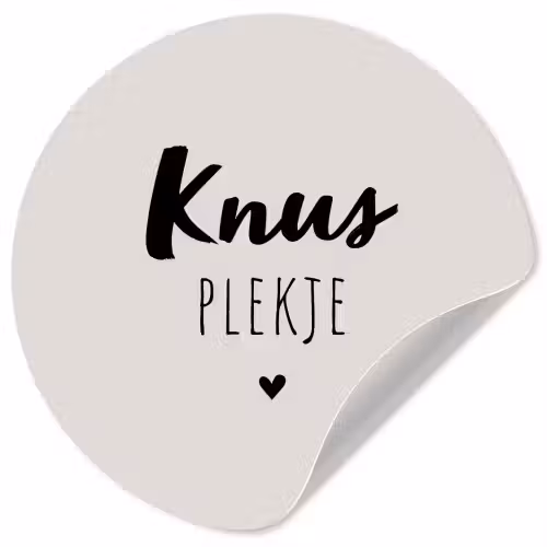 Knus plekje - Quotes - Tekst - Thuis Wandcirkel behangsticker klein -3d