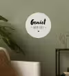 Geniet, meer niet - Quotes - Tekst - Genieten Wandcirkel behangsticker klein -sfeer2