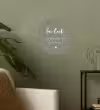 Geluk is genieten van wat er is - Quotes - Geluk definitie - Tekst - Woordenboek Wandcirkel behangsticker klein -sfeer2