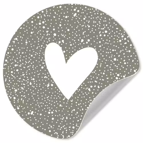Hart - Design - Liefde Wandcirkel behangsticker klein -3d