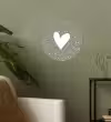 Hart - Design - Liefde Wandcirkel behangsticker klein -sfeer2