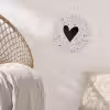 Hartje - Stippen - Beige Wandcirkel behangsticker klein -sfeer4