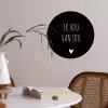 Ik hou van jou - Spreuken - Quotes Wandcirkel behangsticker klein -sfeer3