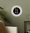Huisje. Tuintje. Wijntje - Quotes - Tekst - Wijn - Tuin Wandcirkel behangsticker klein -sfeer2