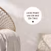 Liefde maakt van een huis een thuis - Spreuken - Quotes Wandcirkel behangsticker klein -sfeer4