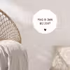Mag ik dan bij jou - Spreuken - Claudia de Breij - Quotes Wandcirkel behangsticker klein -sfeer4