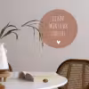 Spreuken - Jij bent mijn liever dan lief - Quotes Wandcirkel behangsticker klein -sfeer3