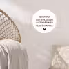 Spreuken - Herinner je gisteren droom over morgen en geniet vandaag - Quotes Wandcirkel behangsticker klein -sfeer4