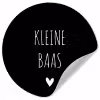 Spreuken - Kleine baas - Quotes Wandcirkel behangsticker klein -3d