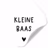 Spreuken - Kleine baas - Quotes Wandcirkel behangsticker klein -3d
