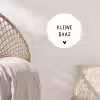 Spreuken - Kleine baas - Quotes Wandcirkel behangsticker klein -sfeer4