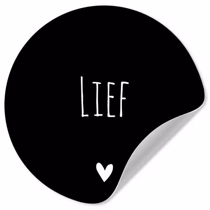 Spreuken - Lief - Quotes Wandcirkel behangsticker klein -3d
