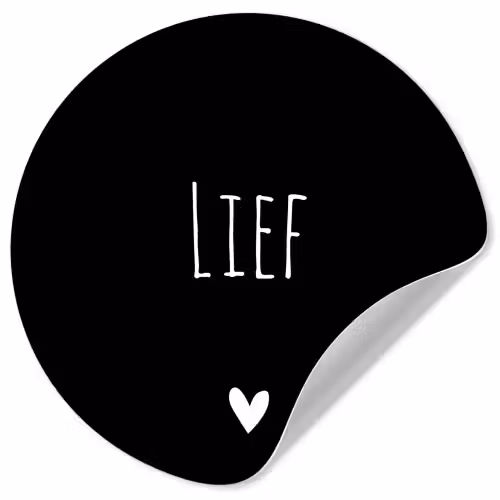 Spreuken - Lief - Quotes Wandcirkel behangsticker klein -3d