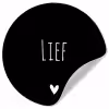Spreuken - Lief - Quotes Wandcirkel behangsticker klein -3d