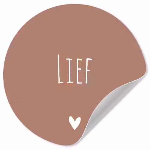 Spreuken - Lief - Quotes Wandcirkel behangsticker klein -3d