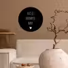Spreuken - Huisje boompje baby - Quotes Wandcirkel behangsticker klein -sfeer1