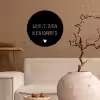 Spreuken - Quotes - Geluk zit in een klein rompertje Wandcirkel behangsticker klein -sfeer1