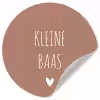 Spreuken - Quotes - Kleine baas Wandcirkel behangsticker klein -3d