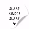 Spreuken - Quotes - Slaap kindje slaap Wandcirkel behangsticker klein -3d