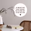 Spreuken - Quotes - Ik heb het nog nooit gedaan dus Wandcirkel behangsticker klein -sfeer3
