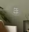Tekst - Huisje, tuintje, wijntje - Thuis - Quotes - Wijn Wandcirkel behangsticker klein -sfeer2
