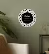 Tekst - Quotes - Geluk (is genieten van wat er is) - Woordenboek - Definitie geluk Wandcirkel behangsticker klein -sfeer2