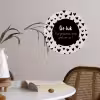 Tekst - Quotes - Geluk (is genieten van wat er is) - Woordenboek - Definitie geluk Wandcirkel behangsticker klein -sfeer3