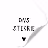 Ons stekkie - Spreuken - Quotes Wandcirkel behangsticker klein -3d