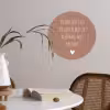 Wat je allemaal met me doet - Quotes - Spreuken Wandcirkel behangsticker klein -sfeer3