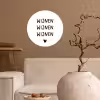 Wijnen wijnen wijnen - Spreuken - Quotes Wandcirkel behangsticker klein -sfeer1