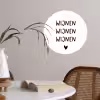 Wijnen wijnen wijnen - Spreuken - Quotes Wandcirkel behangsticker klein -sfeer3