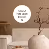 Quotes - Jij bent mijn liever dan lief - Spreuken Wandcirkel behangsticker klein -sfeer1