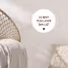Quotes - Jij bent mijn liever dan lief - Spreuken Wandcirkel behangsticker klein -sfeer4