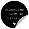 Quotes - En dan denk ik aan Brabant - Spreuken - Guus Meeuwis Wandcirkel behangsticker klein -3d
