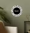 Quotes - Hartje - Tekst - Geniet Wandcirkel behangsticker klein -sfeer2