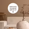 Quotes - Adem kusjes in en blaas hartjes uit - Spreuken Wandcirkel behangsticker klein -sfeer1