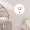 Quotes - Pluk het geluk - Spreuken Wandcirkel behangsticker klein -sfeer4