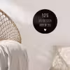 Quotes - Papa ik lijk steeds meer op jou - Stef Bos - Papa - Spreuken Wandcirkel behangsticker klein -sfeer4