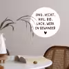 Quotes - Zing vecht huil bid lach werk en bewonder - Spreuken - Ramses Shaffy Wandcirkel behangsticker klein -sfeer3