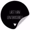 Quotes - Spreuken - Lentekriebels Wandcirkel behangsticker klein -3d