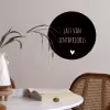 Quotes - Spreuken - Lentekriebels Wandcirkel behangsticker klein -sfeer3