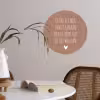 Quotes - Spreuken - Ik heb het nog nooit gedaan dus Wandcirkel behangsticker klein -sfeer3