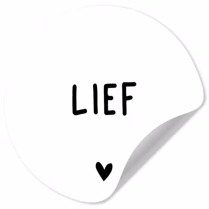 Quotes - Lief - Spreuken Wandcirkel behangsticker klein -3d