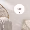 Quotes - Lief - Spreuken Wandcirkel behangsticker klein -sfeer4