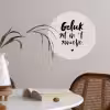 Quotes - Tekst - Geluk zit in 't zonnetje - Zomer Wandcirkel behangsticker klein -sfeer3