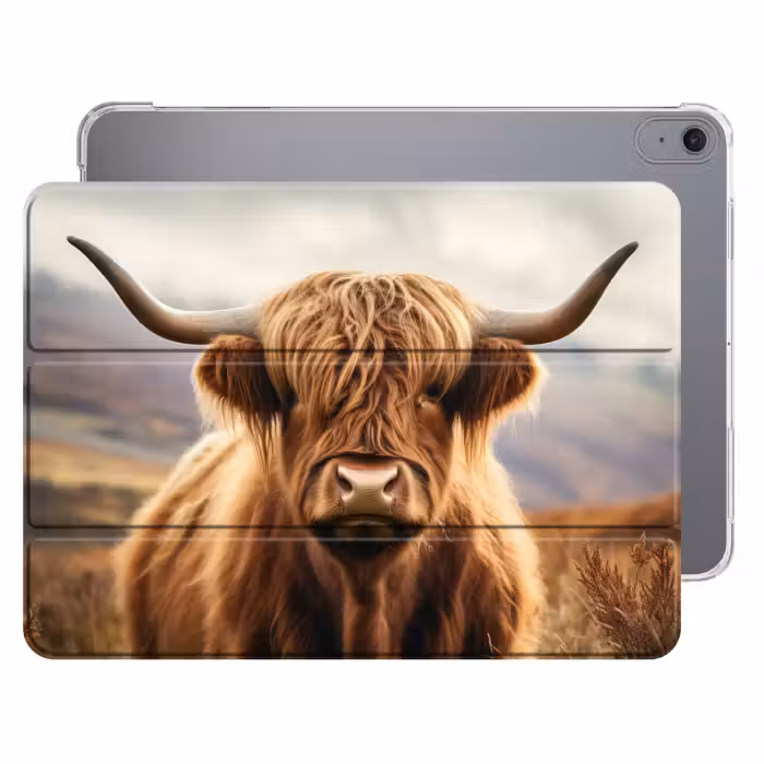 iPad-Hülle - Schottische Highlander - Landschaft - Tier