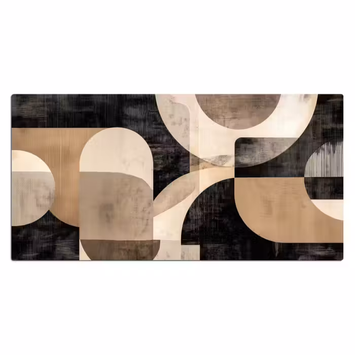 Schreibtischunterlage - Abstrakt - Formen - Modern - Beige