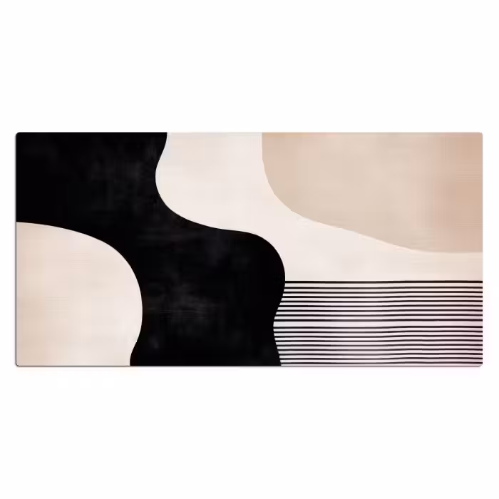 Schreibtischunterlage - Abstrakt - Japandi - Beige - Modern